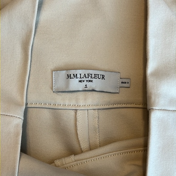 M.M. LaFleur Cream Flare Pants Size 4 - Picture 6 of 6